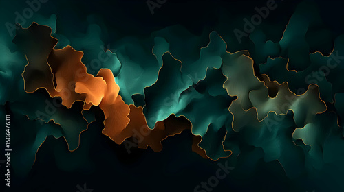 marble in bold contrasting colors with intense fluidity
