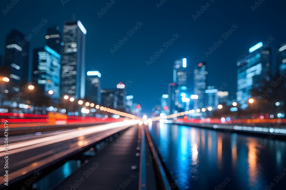 Fototapeta premium night view of the city