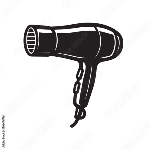 hair dryer isolated on white