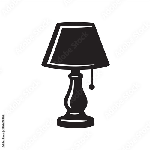 table lamp isolated on white background