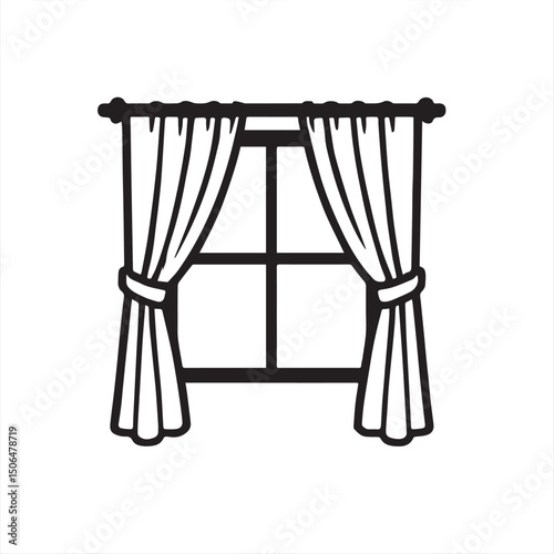 window with curtains