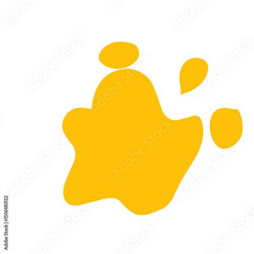 orange splash vector