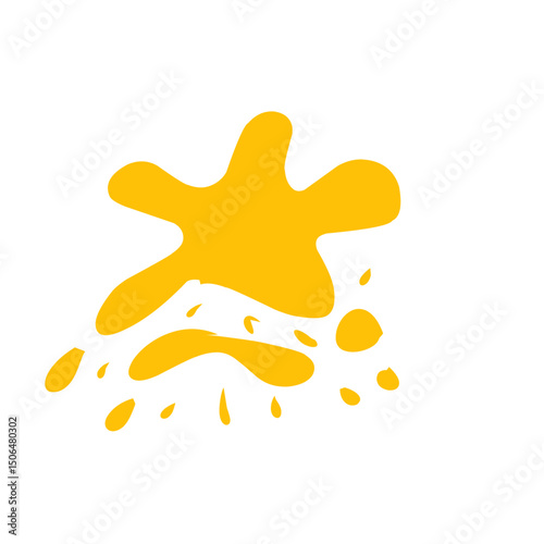 orange splash vector