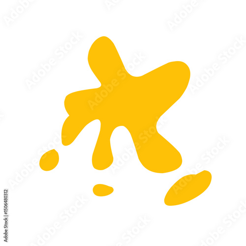 orange splash vector