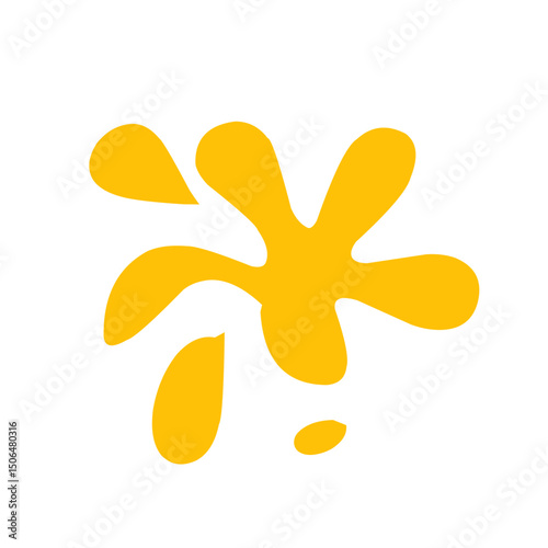orange splash vector