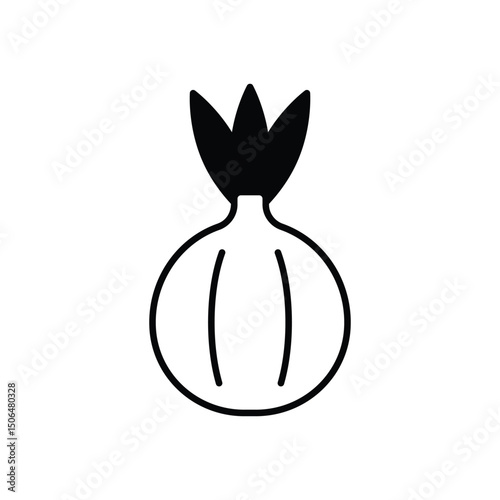 Onion  Vector icon