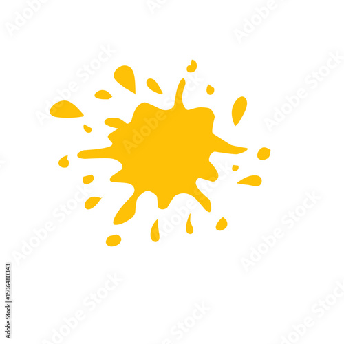 orange splash vector