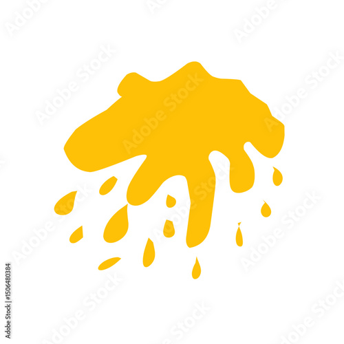 orange splash vector