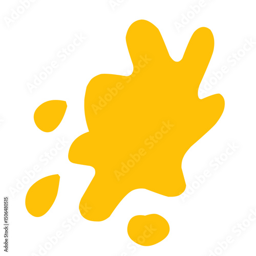 orange splash vector