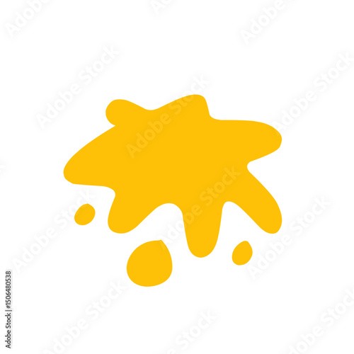 orange splash vector