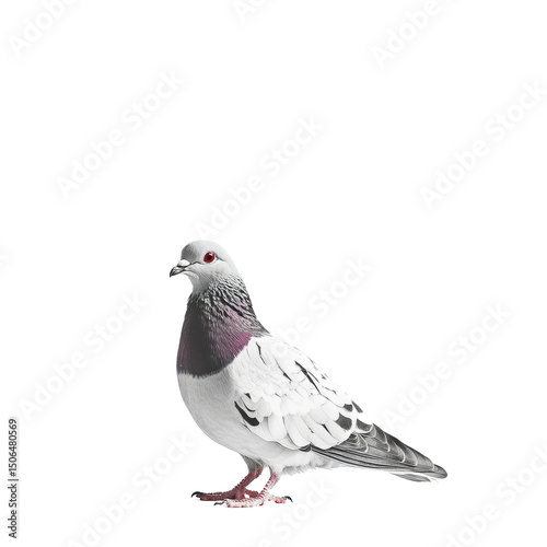 Wallpaper Mural Pigeon standing gracefully on a bright Transparent background highlighting its features and coloration, Pigeon on PNG background Torontodigital.ca