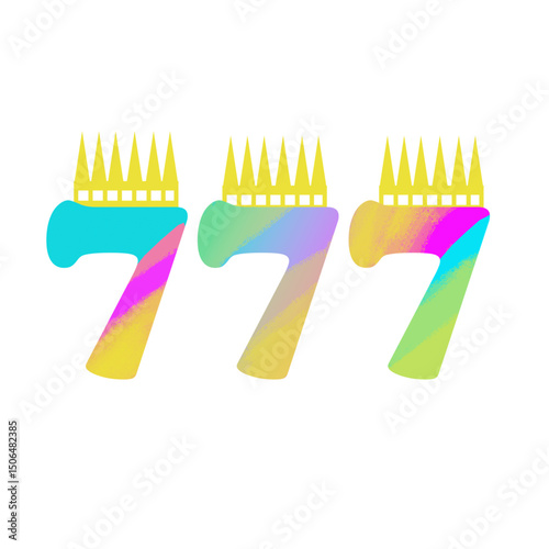 777.eps isolated