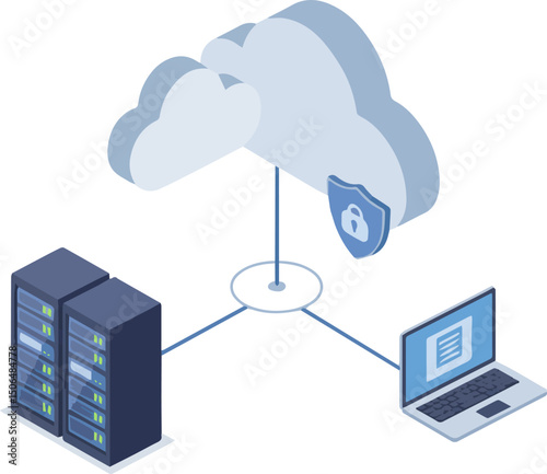 Create a kinds of cloud, computing, computer, technology, internet, cloud computing, icon, network, communication, vector art color with white background.