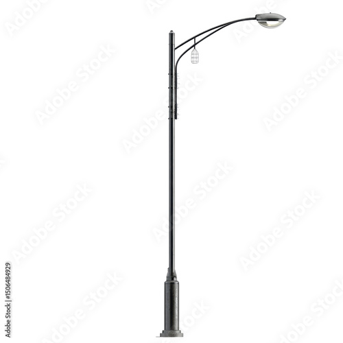 Elegant Street Lamp Design for Urban Lighting on white background