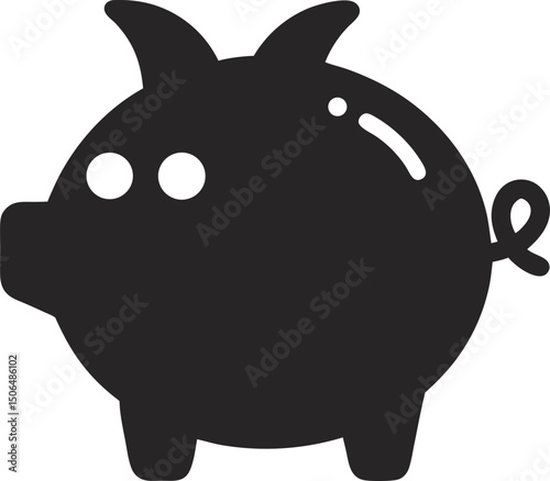 Piggy Bank Vector Icon