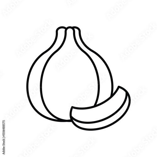 Garlic  Vector icon