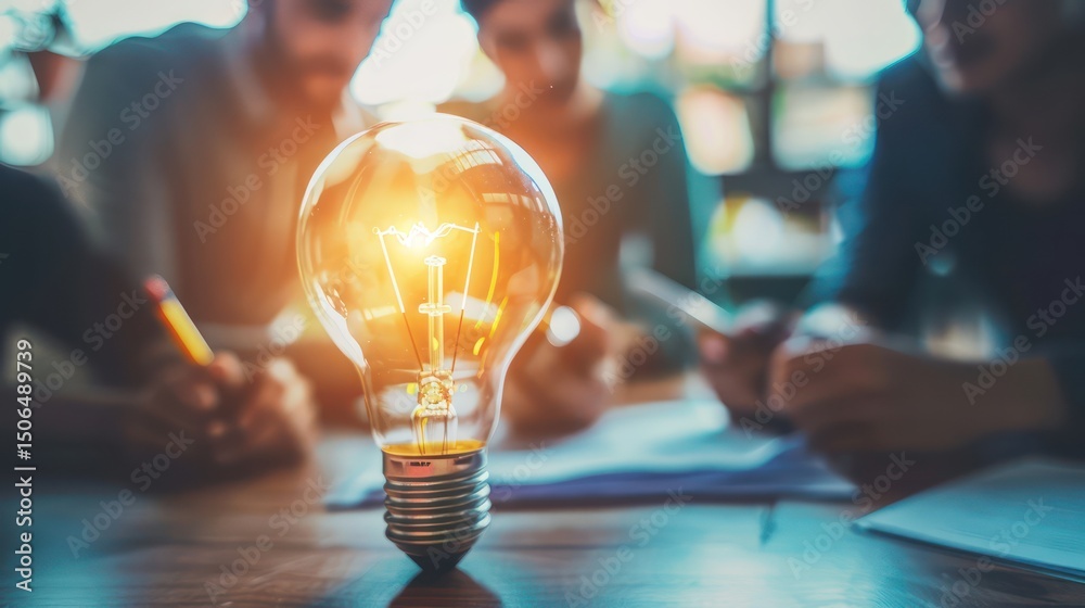 A group of entrepreneurs pitching their innovative business idea to potential investors or mentors.