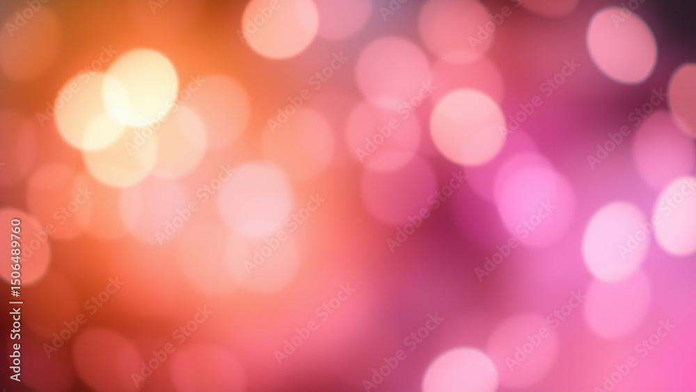 Obraz premium Abstract Pink and Orange Bokeh Background