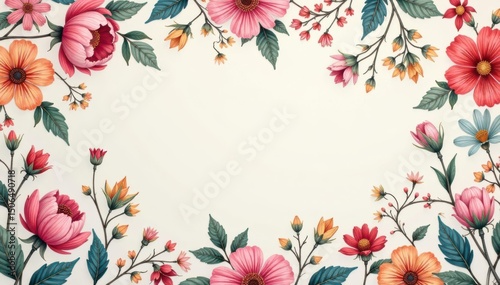 Delicate paisley floral pattern, soft pastel shades, light, texture