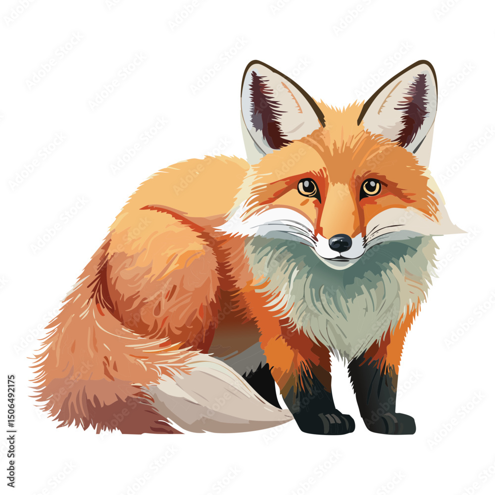 Obraz premium red fox vulpes