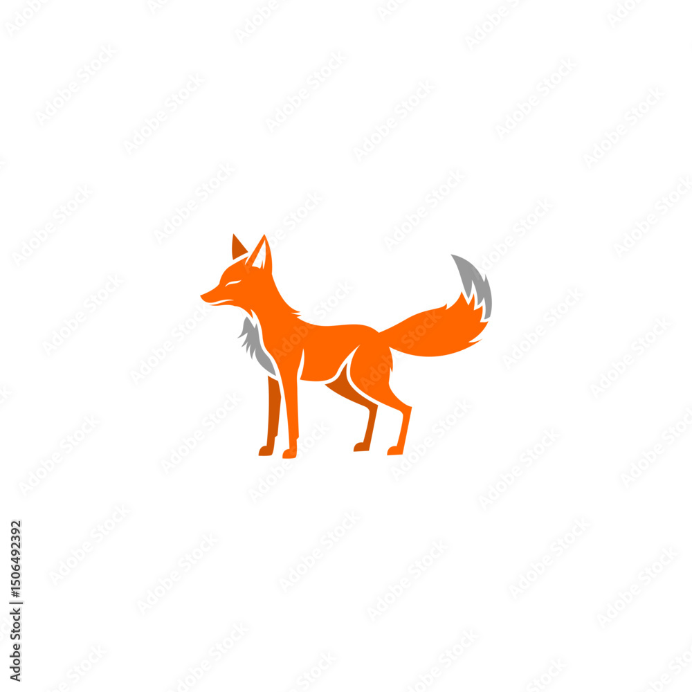 Obraz premium red fox isolated on white