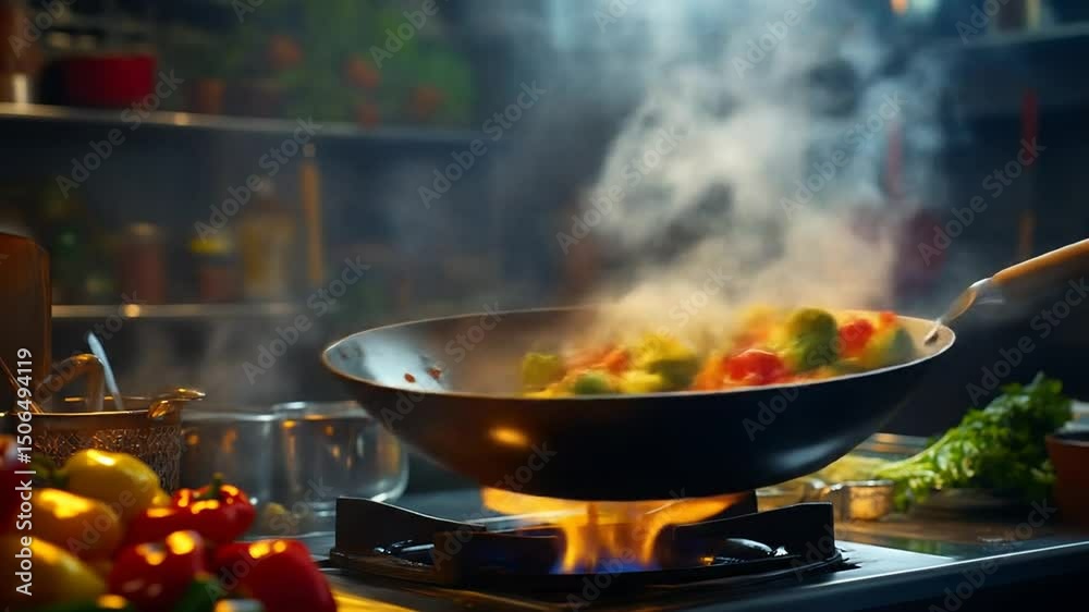 cooking on the fire