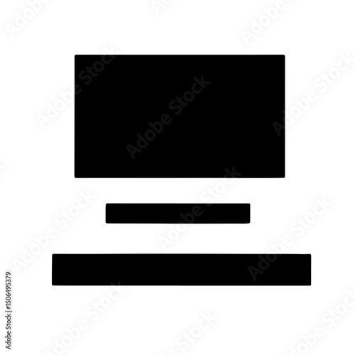 Minimalist design of a wall-mounted TV and media console in a sleek black finish