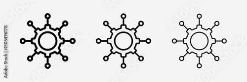 Useful functions icon line style vector icon design illustration isolated on white background.