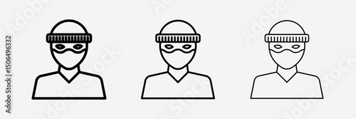 Robber icon , Stealing money design illustration isolated on white background.