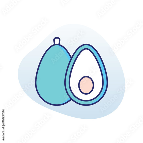 Avocado Vector icon