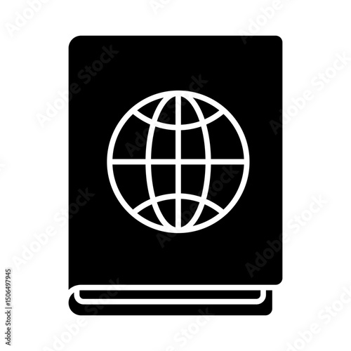 international passport solid icon