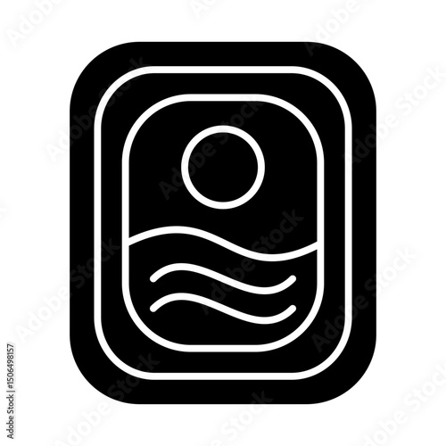 porthole airplane solid icon