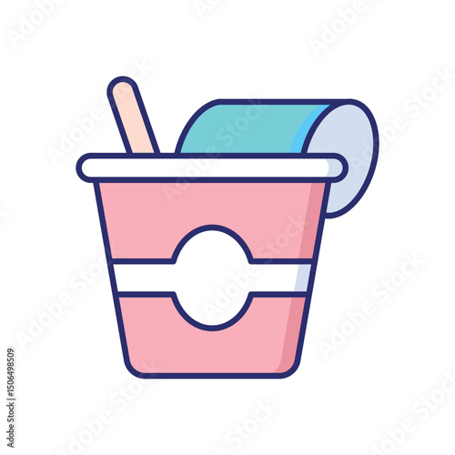 Yogurt  Vector icon