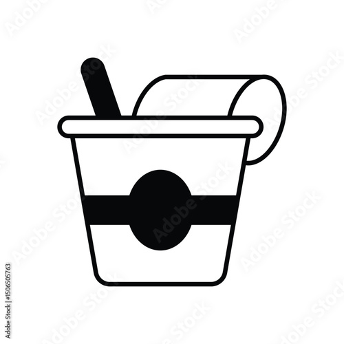 Yogurt  Vector icon