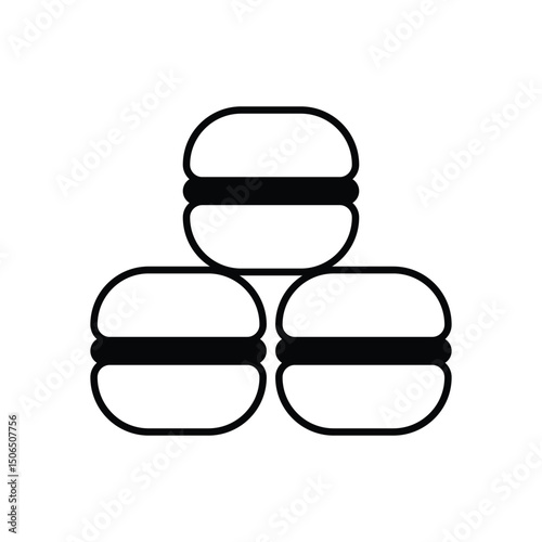 Macarons  Vector icon