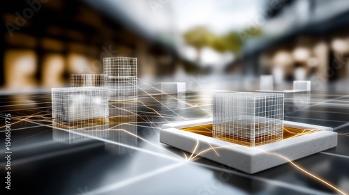 Network digital technology background, ai data 01 computer code binary, connection of internet of things, 3d illustration background, future of deep learning, grid area ofserver online