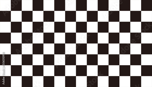 Checkerboard Pattern – Black and White Square Seamless Background