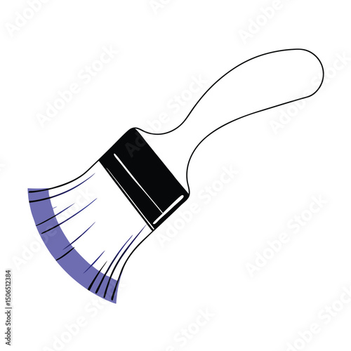 paint brush vector illustration