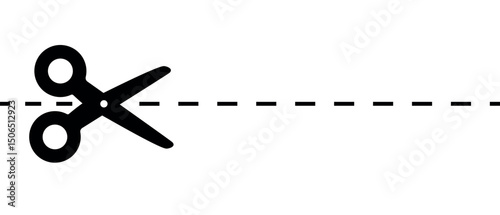scissors cut out. scissor cut line icon. scissor dotted dash cutting line symbol. scissor paper dotted cut line symbol. scissor cut png and vector illustration on transparent background