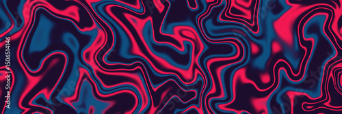 Neon fluid abstract background. High contrast, glowing color swirls, modern vaporwave aesthetic