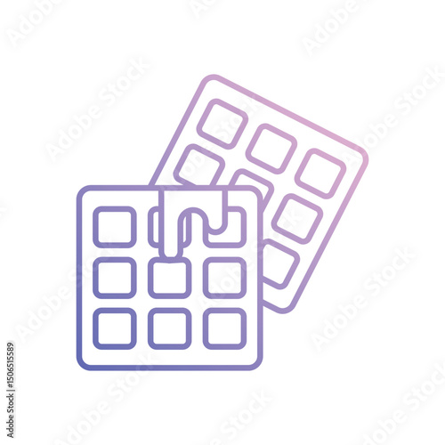Waffles  Vector icon