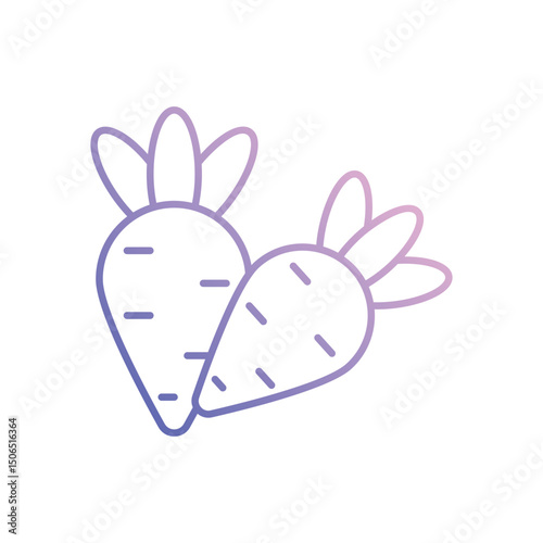 Carrot  Vector icon