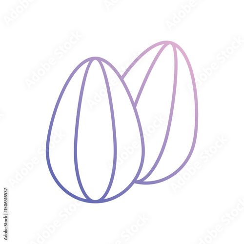 Almond  Vector icon