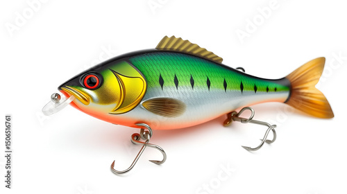 Fishing lure isolated on white