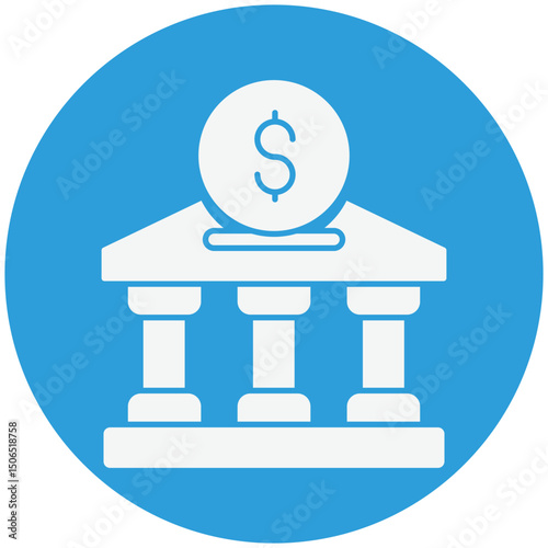 Bank deposit :Vector Icon which can easily modify or edit