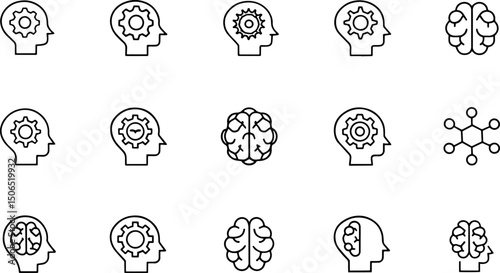 set of brain related line icons  intelligence  min (1).eps