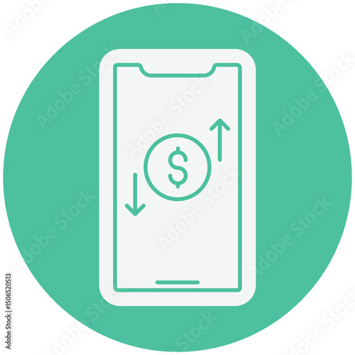 Online transfer :Vector Icon which can easily modify or edit