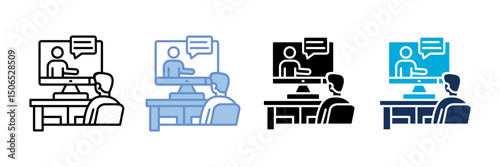 Virtual Meeting  Icon photo