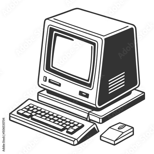 illustration of computer