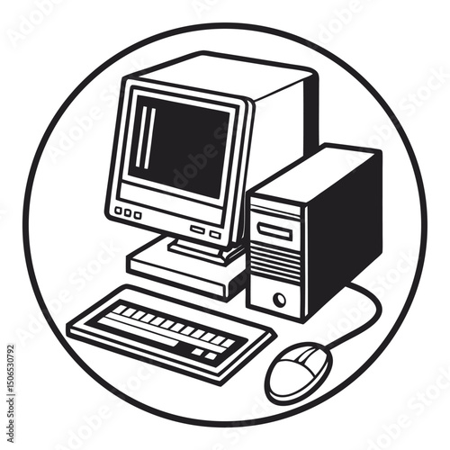 illustration of a computer monitor